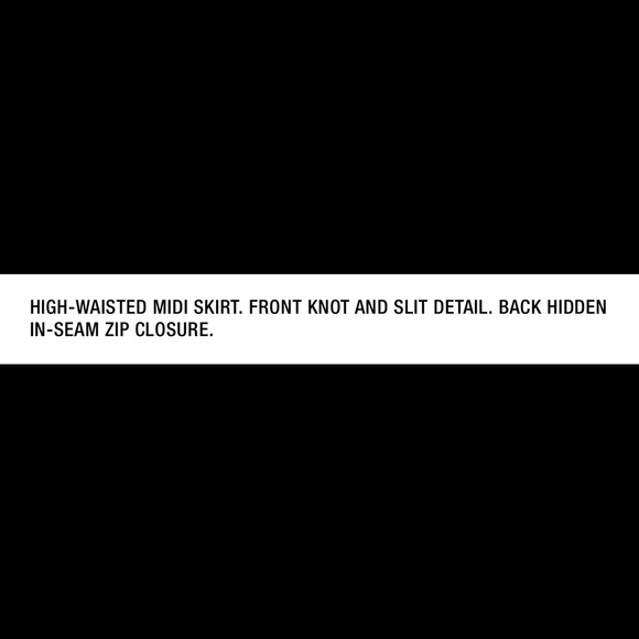 ZARA Textured Knotted Midi Skirt - Picture 11 of 13